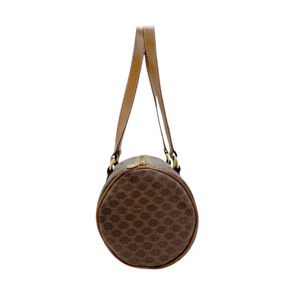 Celine canvas Macadam brown coated handbag